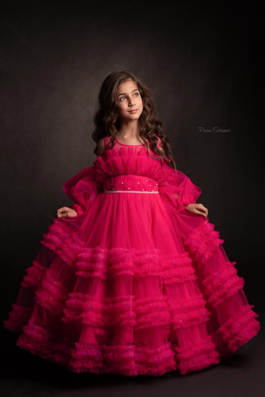 پیراهن مجلسی دخترانه برند Dorsa